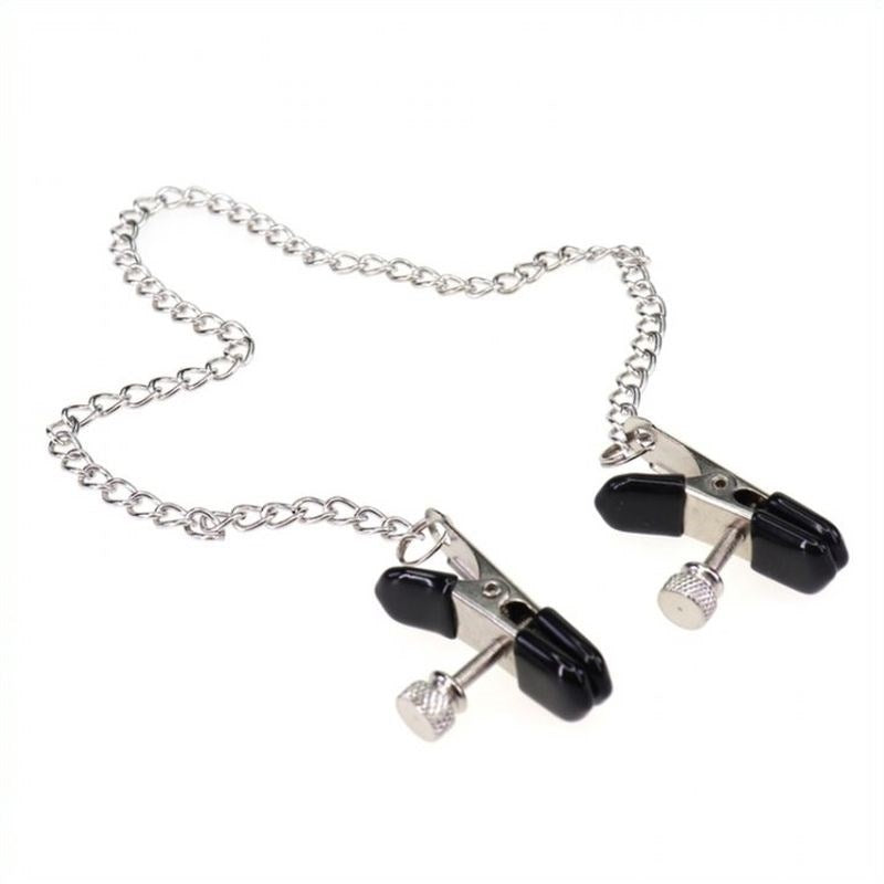 Alligator Nipple Clamp With Chain - - Nipple and Clit Clamps