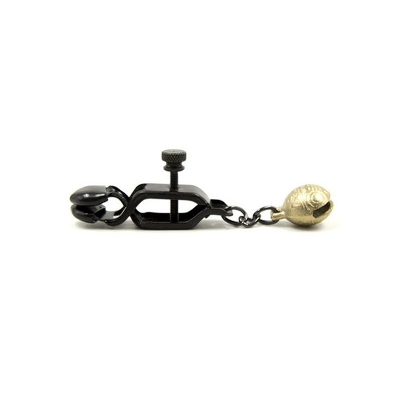 Alligator Nipple Clamps With Bell - - Nipple and Clit Clamps