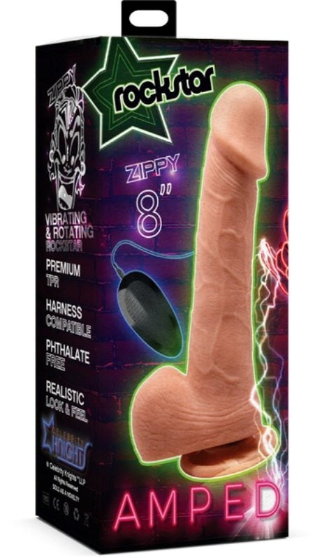 Amped - Zippy 8 Inch - - Realistic Dildos