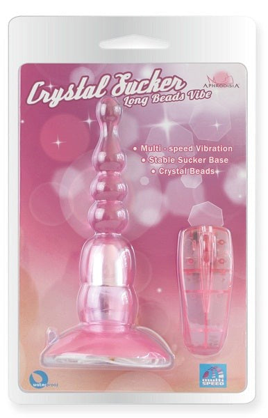 Aphrodisia Crystal Sucker Anal Beads Vibe - - Prostate Toys