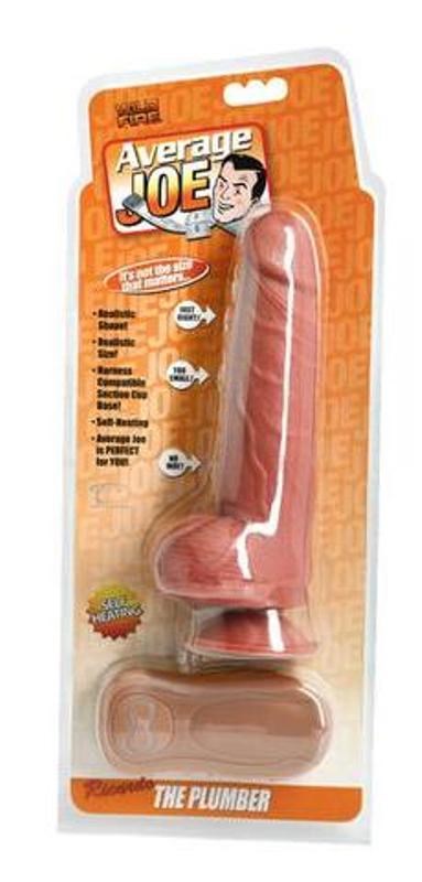 Average Joe The Plumber Ricardo Vibrating and Heating - - Realistic Dildos