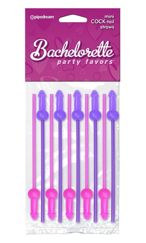 Pipedream Bachelorette Party Favors Mini Cock Tail Straws - - Sex Games, Coupons and Tricks