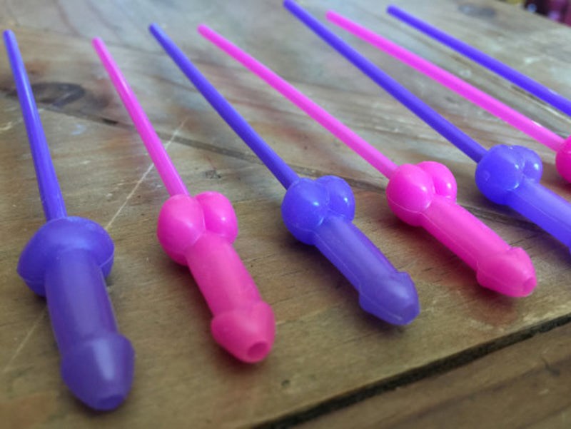 Pipedream Bachelorette Party Favors Mini Cock Tail Straws - - Sex Games, Coupons and Tricks
