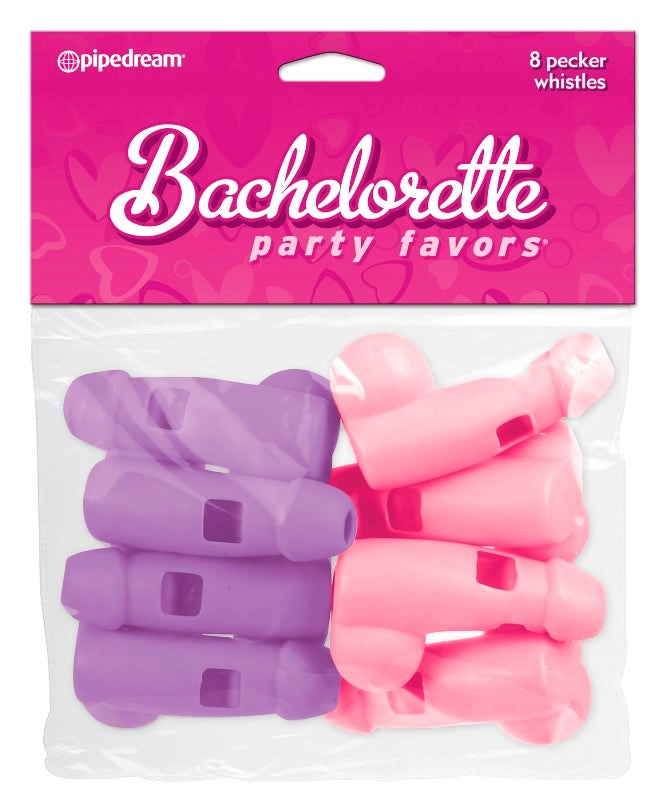 Pipedream Bachelorette Party Favors 8 Pack Pecker Whistles - - Sex Games, Coupons and Tricks
