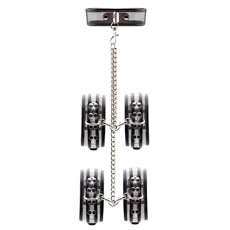 Bad Romance Translucent Neck, Wrist & Leg Restraint - - Cuffs and Restraints