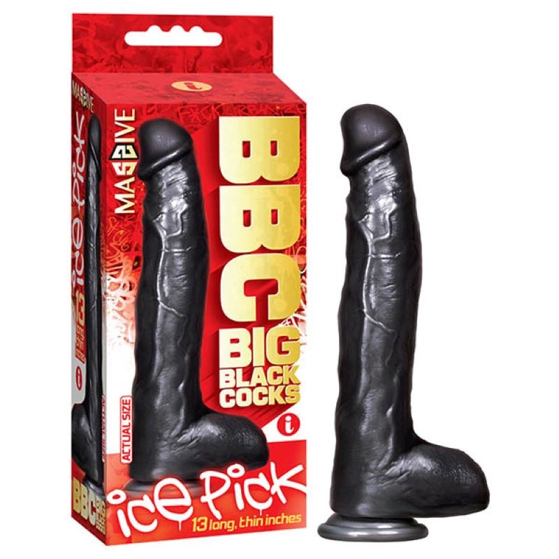 BBC - Big Black Cock - Ice Pick 13 Inch - - Realistic Dildos