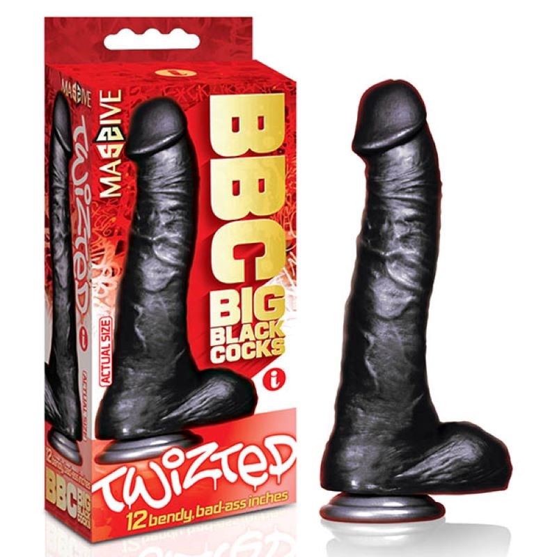 BBC - Big Black Cock - Twizted 12 Inch - - Realistic Dildos