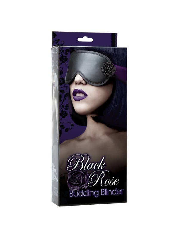 Black Rose Budding Blinder - - Cuffs and Restraints