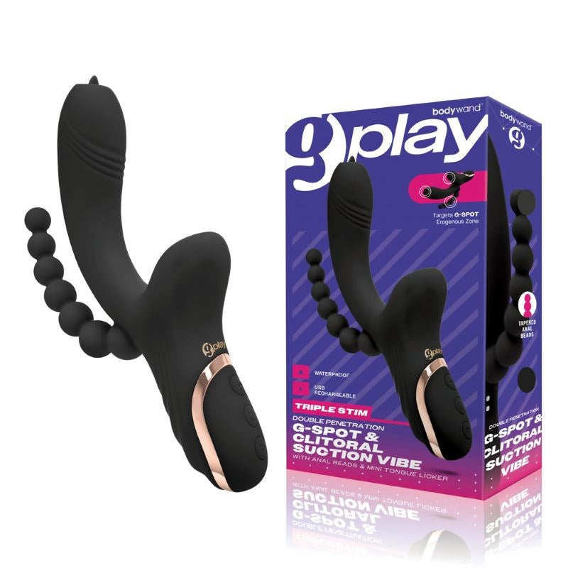 Bodywand G-Play G-Spot & Clit Suction Vibe - - G-Spot Vibrators