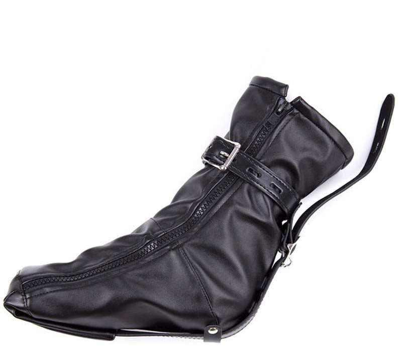 Bondage Booties Faux Leather - - Cuffs And Restraints