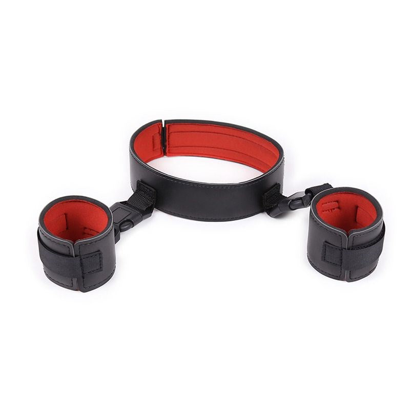 Collar With Hand Cuffs - - Collars And Cuffs