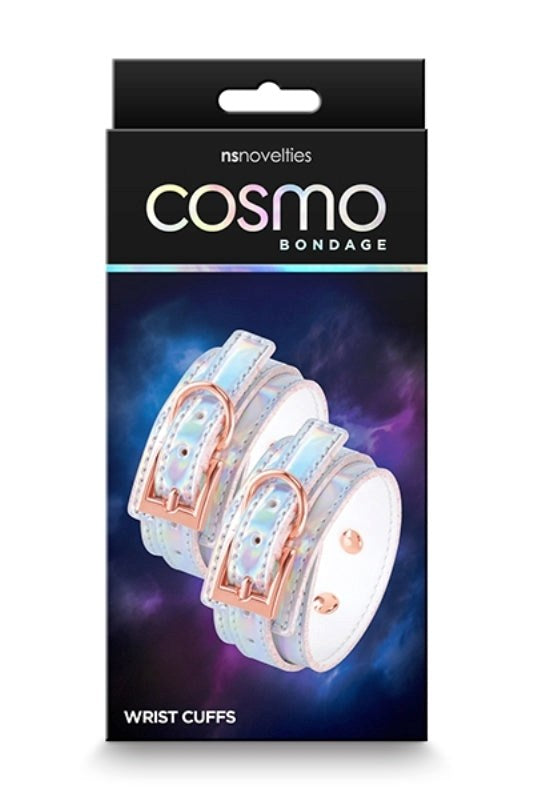 Cosmo Bondage Wrist Cuffs Rainbow - - Collars And Cuffs