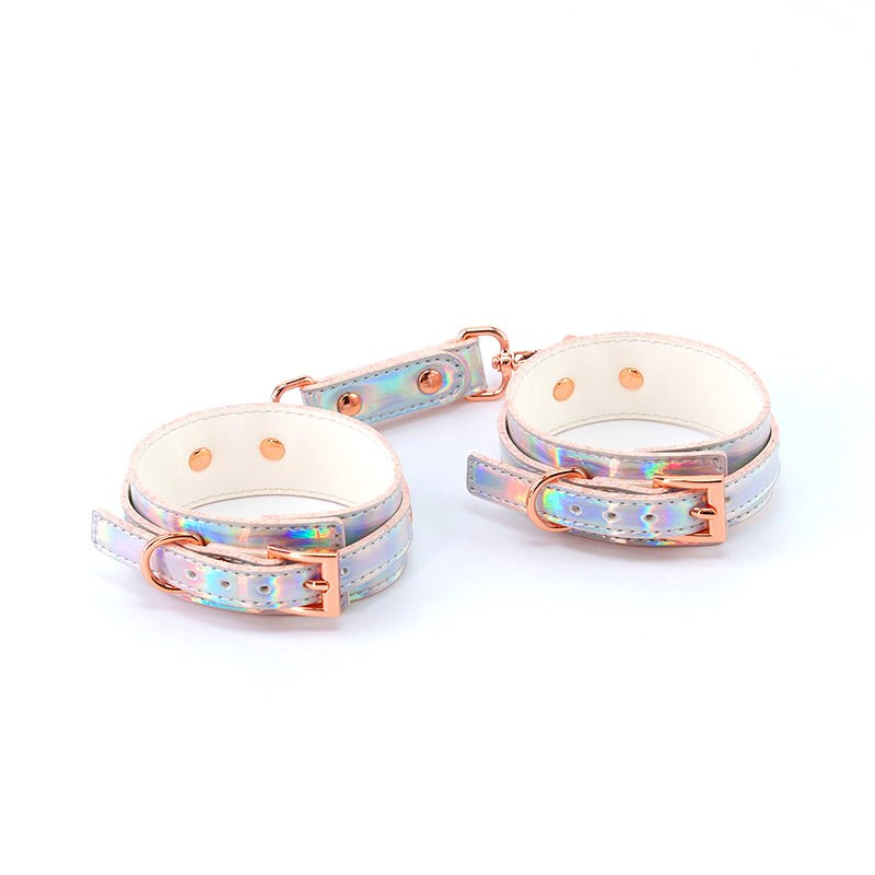 Cosmo Bondage Wrist Cuffs Rainbow - - Collars And Cuffs