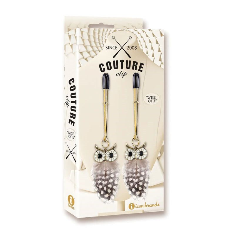 Couture Clip Luxury Nipple Clamps - Wise One - - Nipple and Clit Clamps