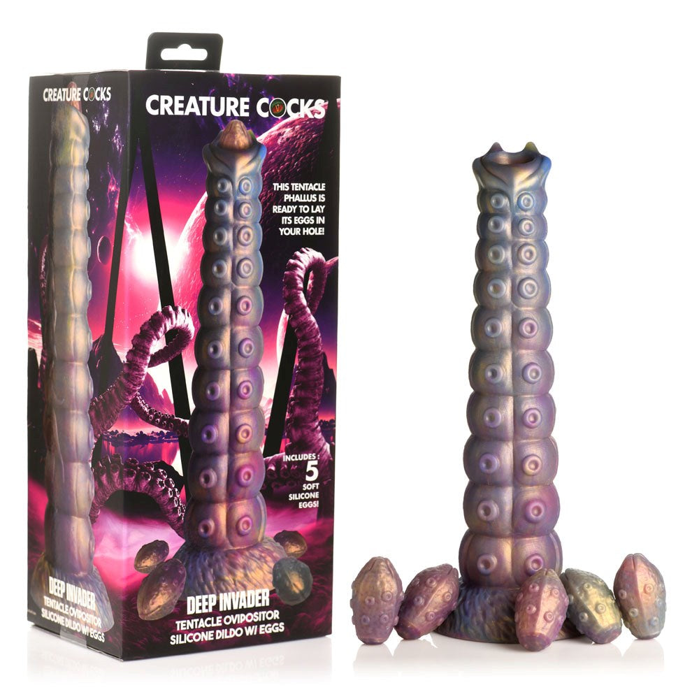 Creature Cocks Deep Invader Ovipositor Dildo - - Non-Realistic Dildos