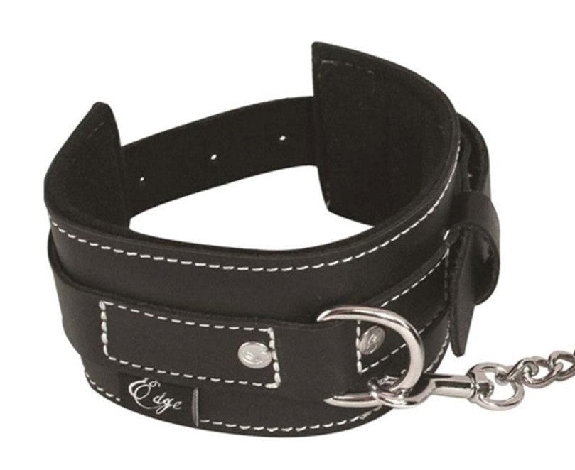 Edge Leather Wrist Restraints - - Collars And Cuffs