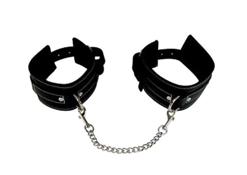 Edge Leather Wrist Restraints - - Collars And Cuffs