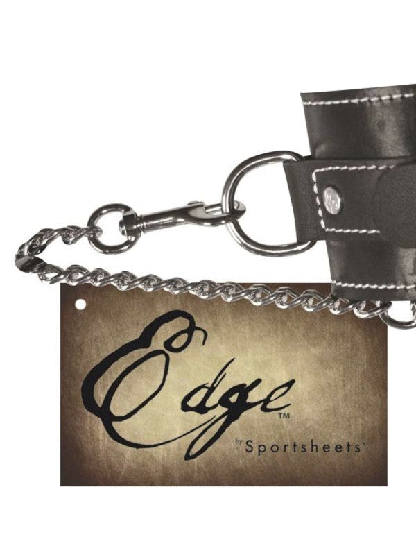 Edge Leather Wrist Restraints - - Collars And Cuffs