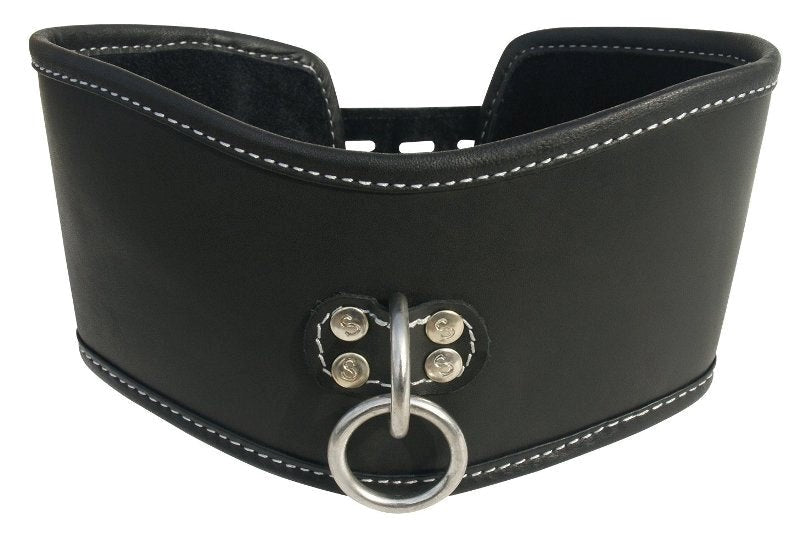 Edge Soft Leather Posture Collar - - Collars And Cuffs