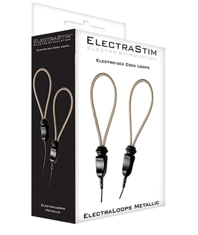 ElectraStim Metallic Adjustable Scrotal Loops - - Electro Sex