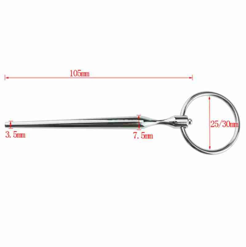 Electric Shock Tapered Elephant Dart Penis Plug with Tube - Electro Sex