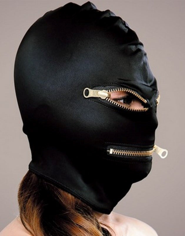 Execute Microfiber Zipper Mask - - Masks And Blindfolds