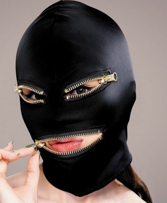 Execute Microfiber Zipper Mask - - Masks And Blindfolds