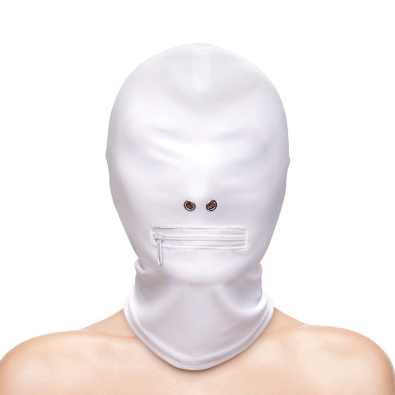 Fetish & Fashion - Zippered Mouth Hood - - Bondage Hoods