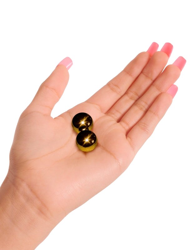 Fetish Fantasy Gold Ben-Wa Balls Kegel Massager - - Personal Massagers
