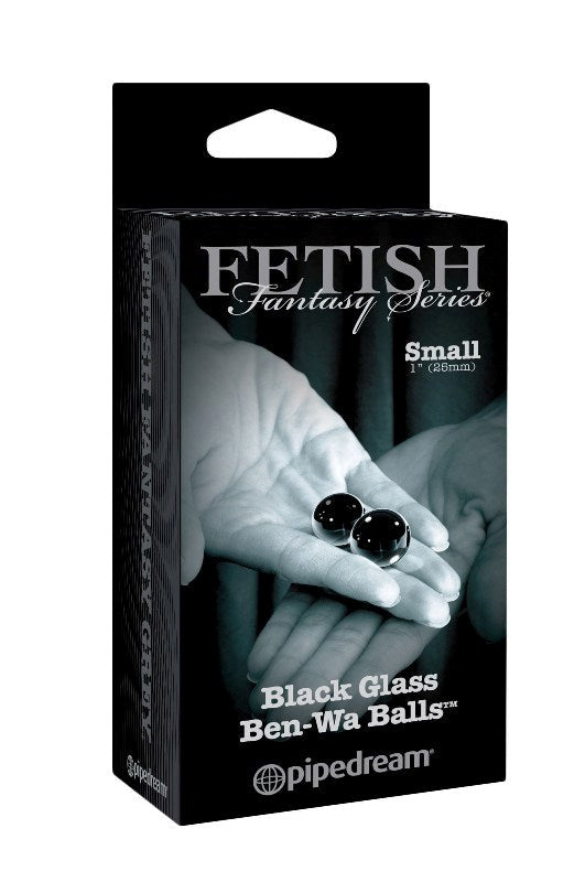 Fetish Fantasy Limited Edition Black Glass Ben Wa Balls - - Love Eggs and Kegel Exercisers
