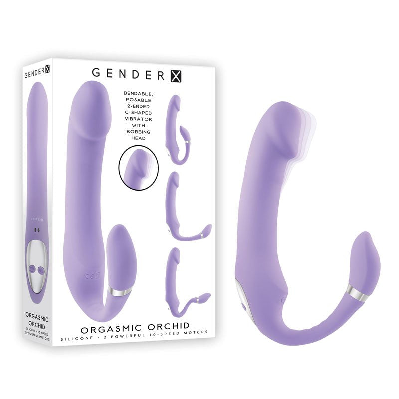 Gender X ORGASMIC ORCHID Strapless Strap-On- Lilac - - Strap On Sextoys