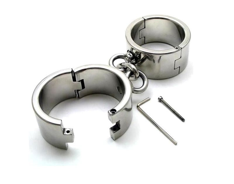 Hardcore Metal Bondage Cuffs - - Collars And Cuffs