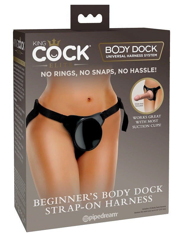 King Cock Elite Beginner Body-Dock Strap-On Harness - - Strap On Sextoys