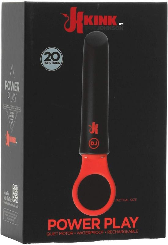Kink Power Play with Silicone Grip Ring - - Personal Massagers