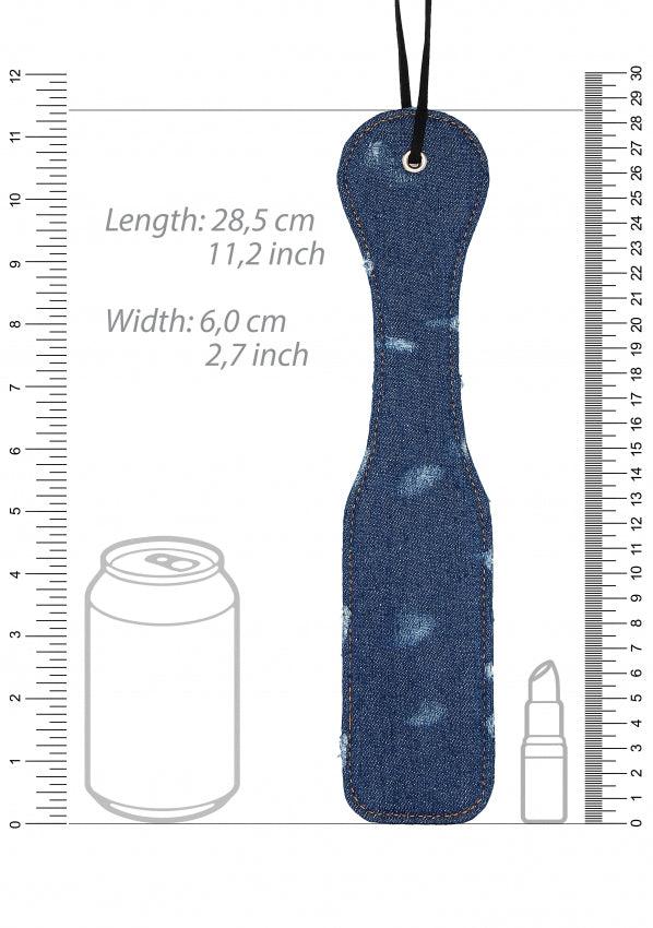 Shots Toys Roughend Denim Style BDSM Paddle - - Paddles And Slappers