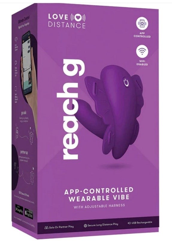 Love Distance Reach G App-Controlled Wearable Vibe - - Strap On Sextoys
