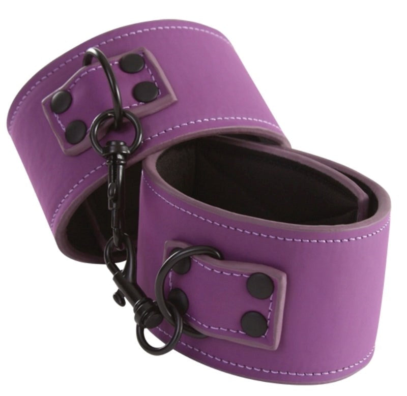 Lust Bondage Ankle Cuff Purple - - Collars And Cuffs