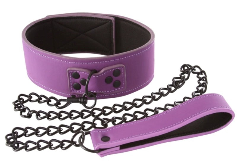 Lust Bondage Collar Purple - - Collars And Cuffs