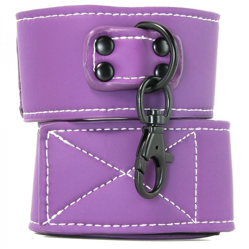 Lust Bondage Wrist Cuff Purple - - Collars And Cuffs