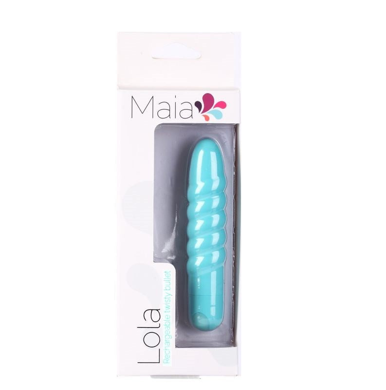 Maia Lola Rechargeable Vibrator - Teal - - Bullet Vibrators