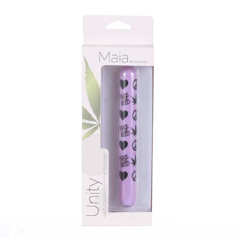 Maia Unity Xl Peace Print Bullet - - Bullet Vibrators