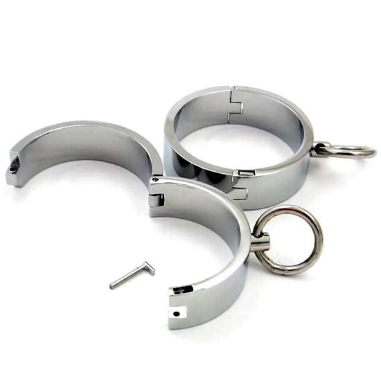 Manacled Metal Cuffs - - Collars And Cuffs