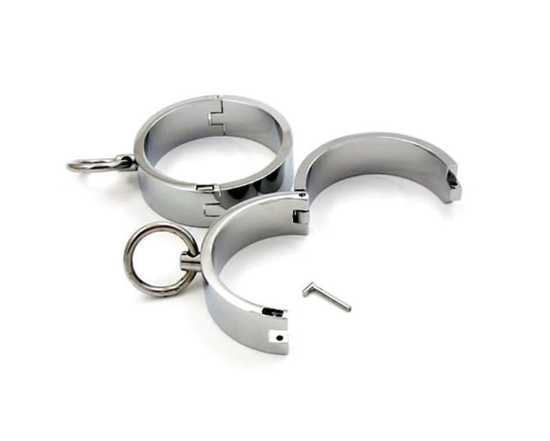 Manacled Metal Cuffs - - Collars And Cuffs