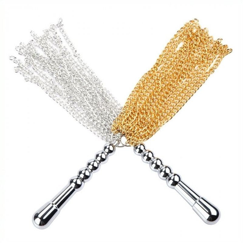 Metal Tassled Dildo Whip - - Whips And Crops
