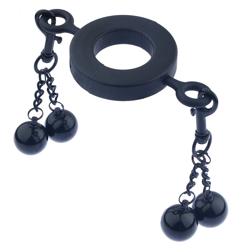 Metallic Testicle Stretcher Weights - 4 Balls Small - - Ball and Cock Toys