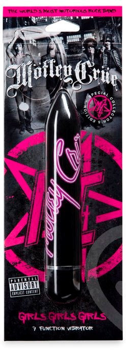 Motley Crue Girls Girls Girls 7 Function Vibrator Black - Bullet Vibrators