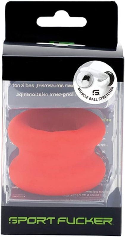 Muscle Ball Stretcher Red - - Ball and Cock Toys