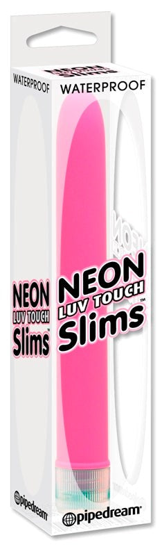 Neon Luv Touch Slims Pink - - Waterproof Vibrators