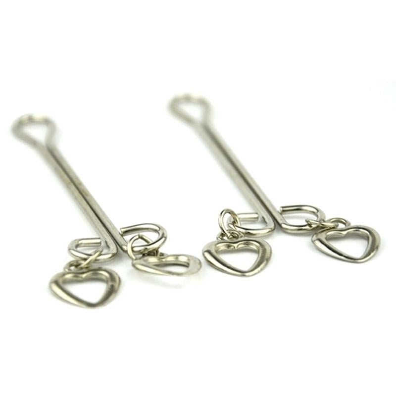 Nipple Tweezer Clamps with Heart - - Nipple and Clit Clamps