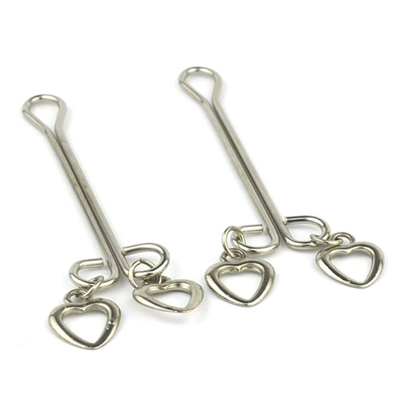 Nipple Tweezer Clamps with Heart - - Nipple and Clit Clamps